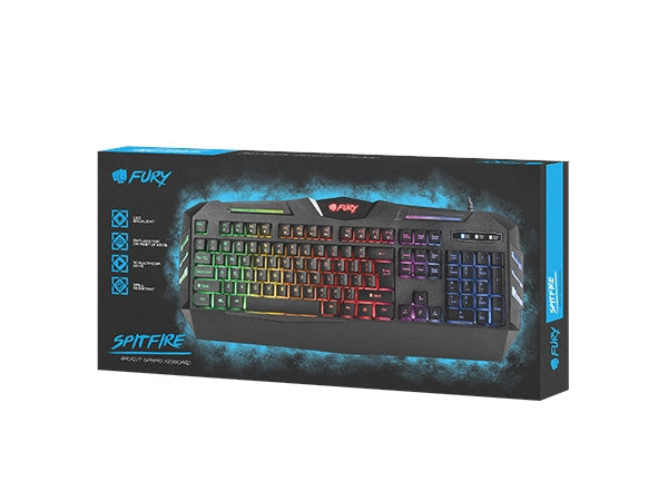 Клавиатура, Fury Gaming Keyboard Spitfire Backlight, US Layout