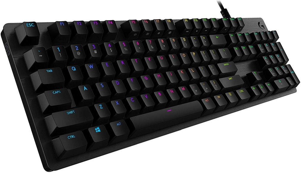 Клавиатура, Logitech G513 Keyboard, GX Brown Tactile, Lightsync RGB, USB Passthrough Data/Power, Alumium Alloy, Game Mode, Memory Foam Palmrest, Gaming Keycaps, Keycap Puller, Black Carbon