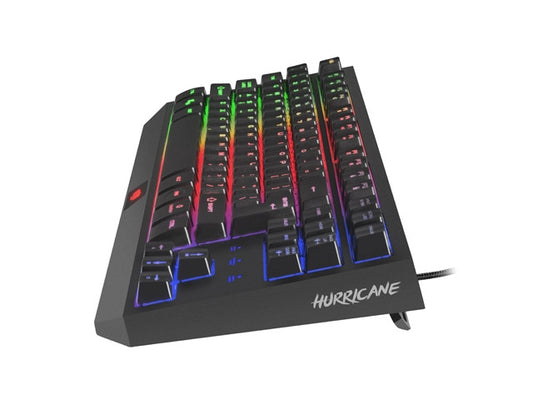 Клавиатура, Fury Gaming Keyboard Hurricane TKL Rainbow Backlight, US Layout