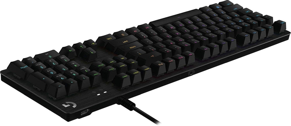 Клавиатура, Logitech G512 Keyboard, GX Blue Clicky, Lightsync RGB, USB Passthrough DataPower, Alumium Alloy, Game Mode, Black Carbon