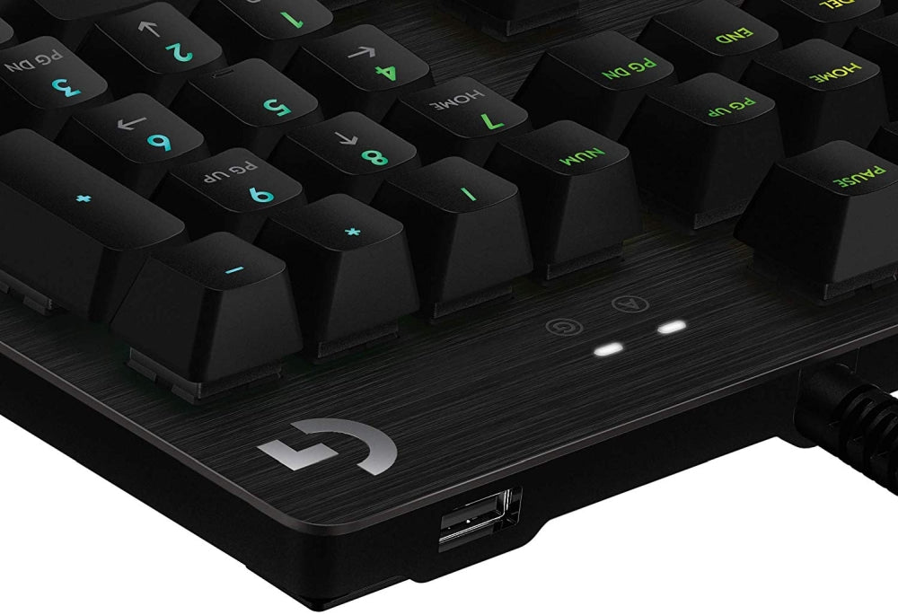 Клавиатура, Logitech G512 Keyboard, GX Blue Clicky, Lightsync RGB, USB Passthrough DataPower, Alumium Alloy, Game Mode, Black Carbon