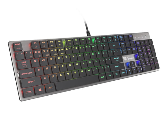 Клавиатура, Genesis Mechanical Gaming Keyboard Thor 420 RGB Backlight Content Slim Blue Switch US Layout