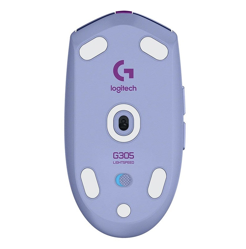 Мишка, Logitech G305 Wireless Mouse, Lightsync RGB, Lightspeed Wireless, HERO 12K DPI Sensor, 400 IPS, 6 Programmable Buttons, Lilac