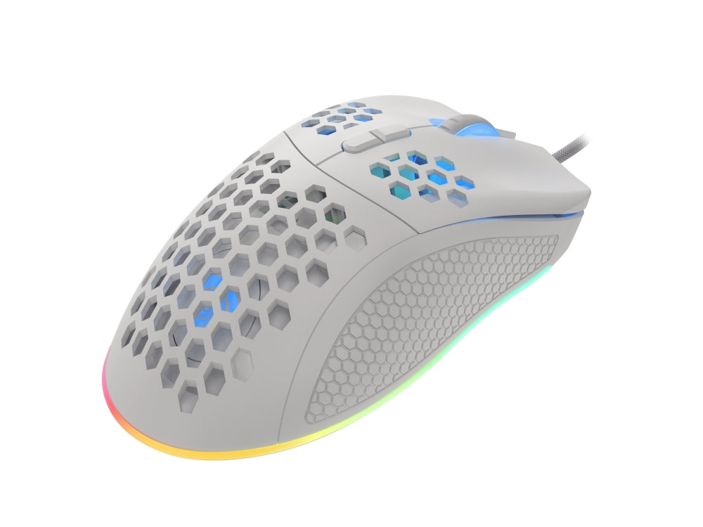 Мишка, Genesis Light Weight Gaming Mouse Krypton 550 8000 DPI RGB Software White