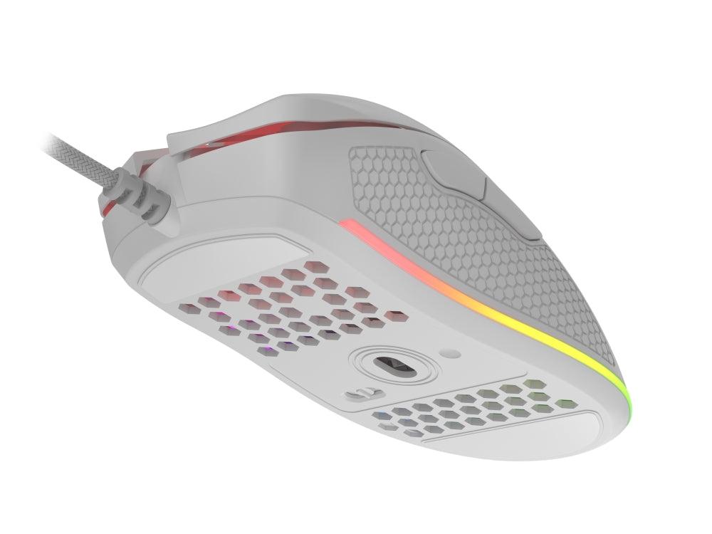 Мишка, Genesis Light Weight Gaming Mouse Krypton 550 8000 DPI RGB Software White