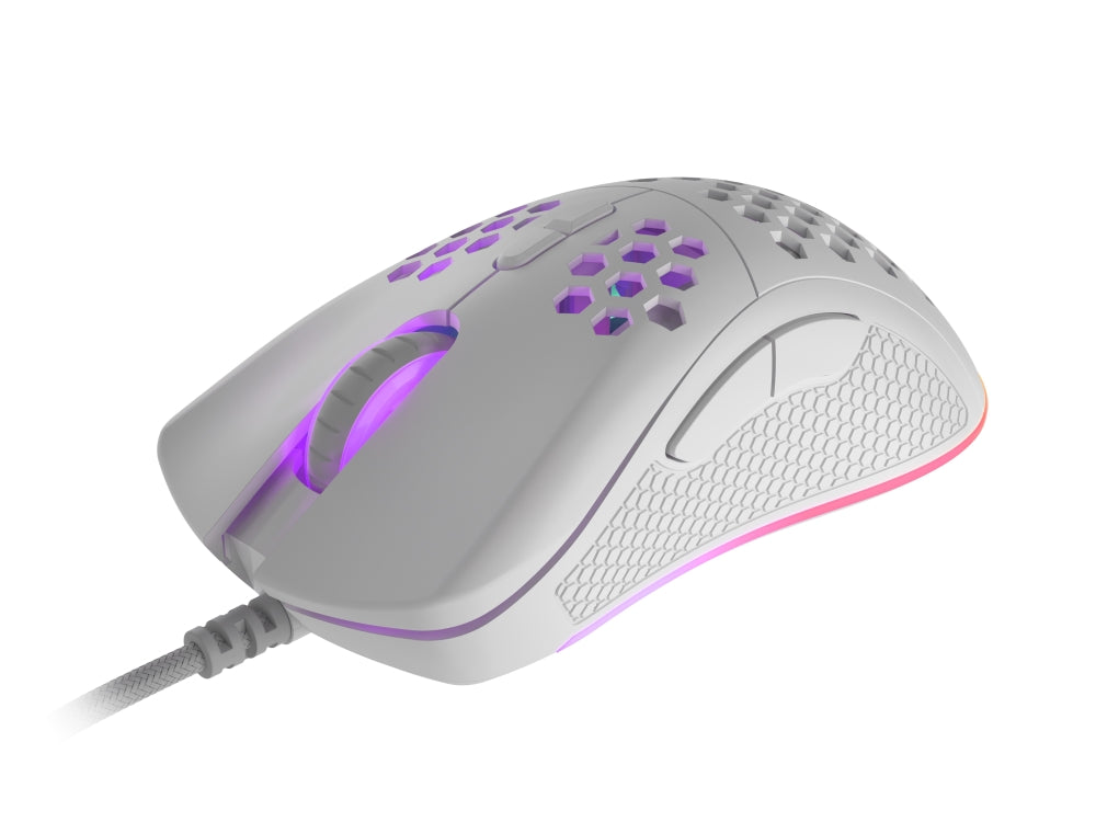 Мишка, Genesis Light Weight Gaming Mouse Krypton 550 8000 DPI RGB Software White