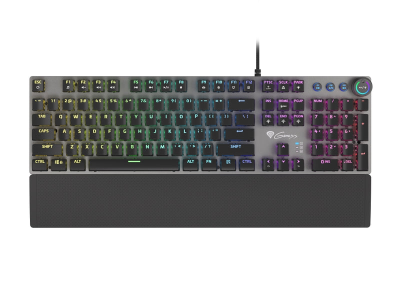 Клавиатура,Genesis Mechanical Gaming Keyboard Thor 380 RGB Backlight Blue Switch US Layout