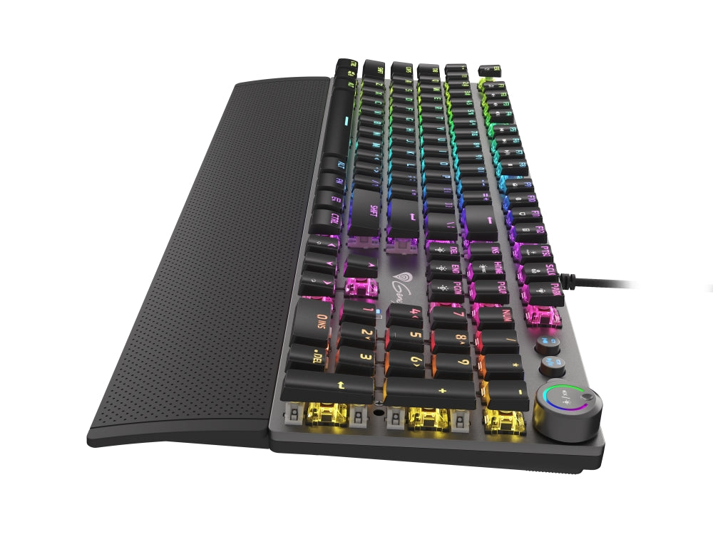 Клавиатура, Genesis Mechanical Gaming Keyboard Thor 401 RGB Backlight Brown Switch US Layout Software