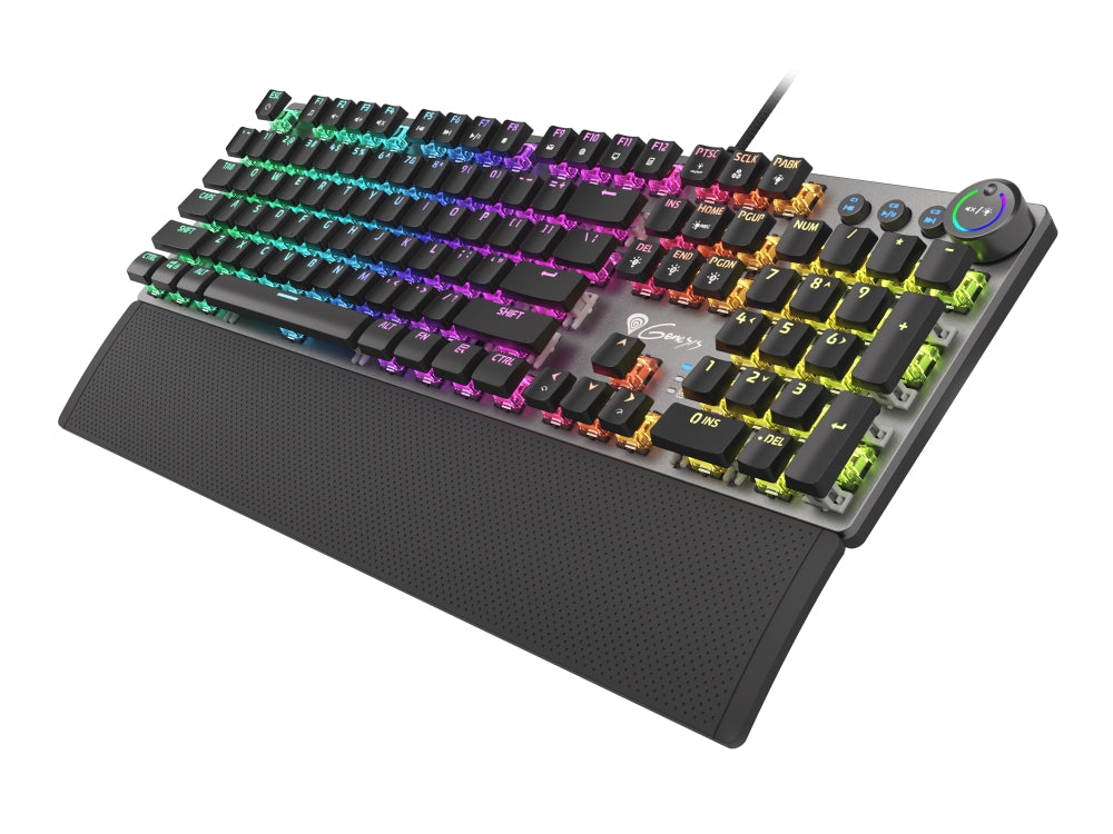 Клавиатура, Genesis Mechanical Gaming Keyboard Thor 401 RGB Backlight Brown Switch US Layout Software