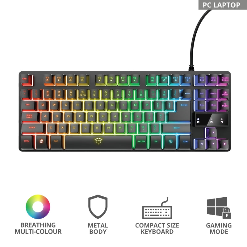 Клавиатура, Trust GXT 833 Thado TKL Gaming Keyboard US