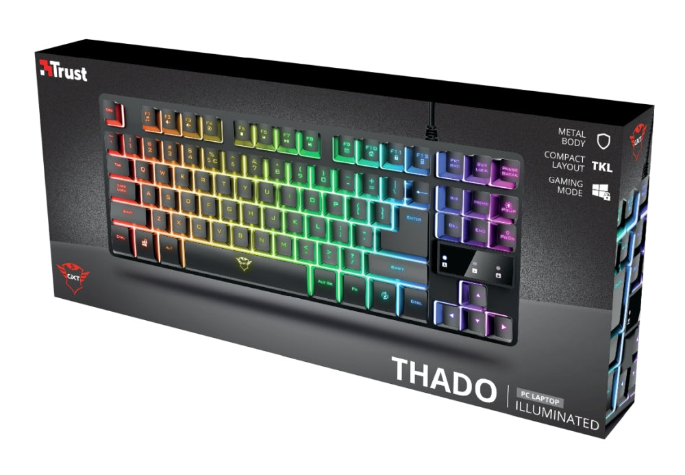 Клавиатура, Trust GXT 833 Thado TKL Gaming Keyboard US