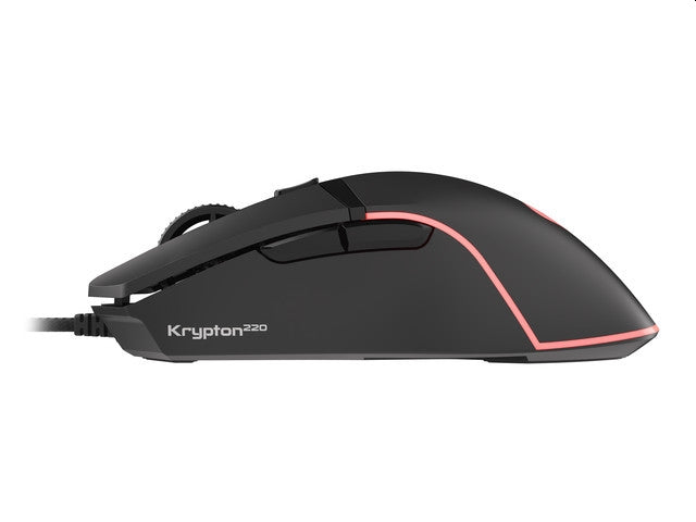 Мишка, Genesis Gaming Mouse Krypton 220 RGB 6400 DPI With Software Black