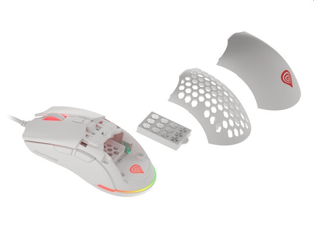 Мишка, Genesis Gaming Mouse Krypton 8000DPI RGB Ultralight White PAW3333