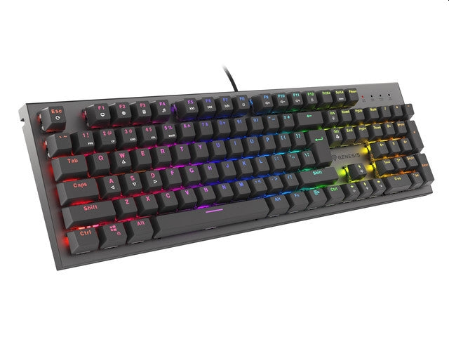 Клавиатура,  Genesis Mechanical Gaming Keyboard Thor 303 RGB Backlight Red Switch Hot Swap US Layout Black