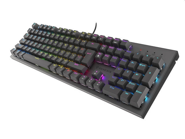 Клавиатура,  Genesis Mechanical Gaming Keyboard Thor 303 RGB Backlight Red Switch Hot Swap US Layout Black