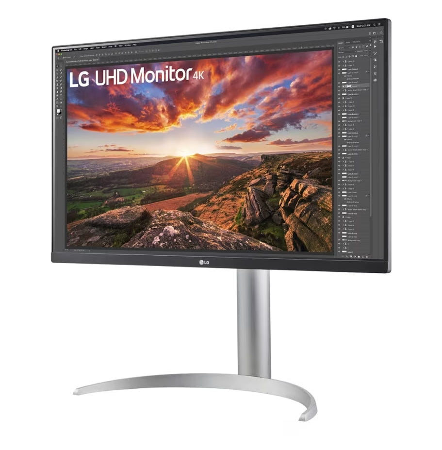 Монитор, LG 27UP850N-W, 27" UHD 4K IPS, Anti-Glare, DCI-P3 95%, Cinema Screen, 5ms, 1200:1, 400 cd/m2, 3840x2160