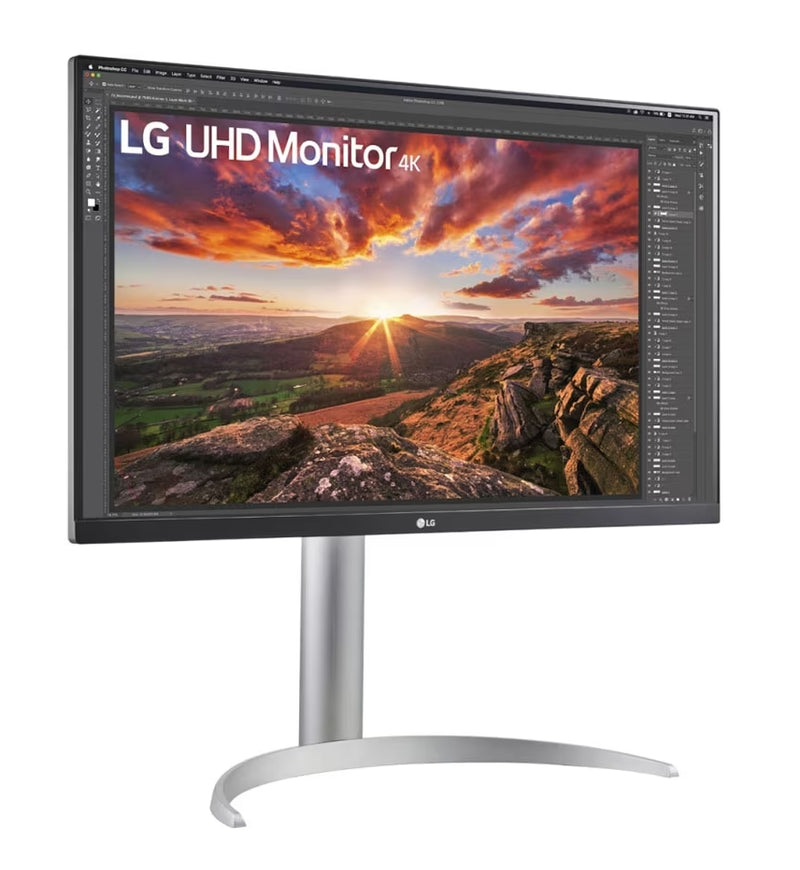Монитор, LG 27UP850N-W, 27" UHD 4K IPS, Anti-Glare, DCI-P3 95%, Cinema Screen, 5ms, 1200:1, 400 cd/m2, 3840x2160