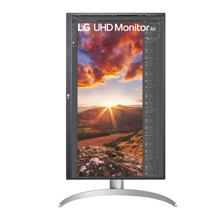 Монитор, LG 27UP850N-W, 27" UHD 4K IPS, Anti-Glare, DCI-P3 95%, Cinema Screen, 5ms, 1200:1, 400 cd/m2, 3840x2160