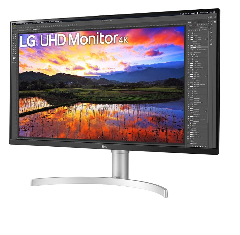 Монитор, LG 32UN650P-W, 31.5" UltraFine UHD LED AG, IPS, DCI-P3 95%, 5ms, 350 cd/m2, 1000:1, 3840x2160