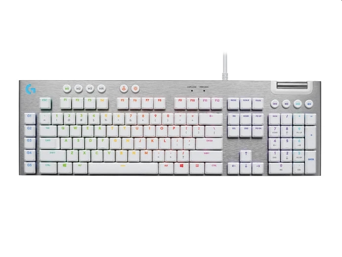 Клавиатура, Logitech G815 LIGHTSPEED RGB Mechanical Gaming Keyboard GL Tactile - WHITE - US INT`L - USB - N/A - INTNL-973 - TACTILE SWITCH