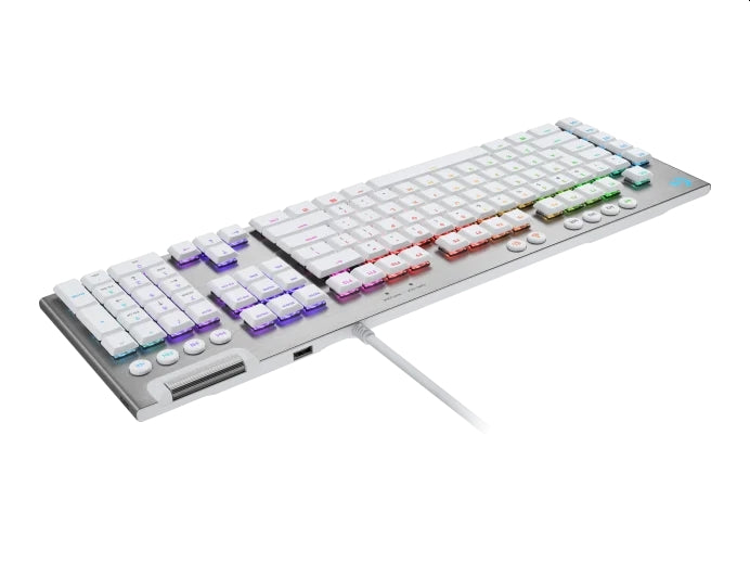 Клавиатура, Logitech G815 LIGHTSPEED RGB Mechanical Gaming Keyboard GL Tactile - WHITE - US INT`L - USB - N/A - INTNL-973 - TACTILE SWITCH