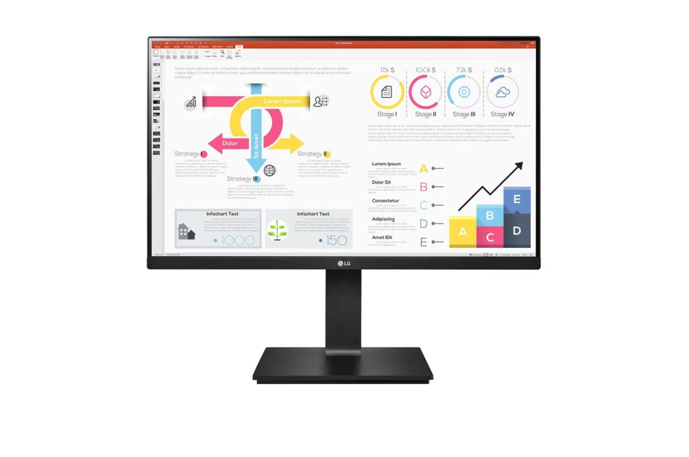 Монитор, LG 24QP750P-B, 23.8" IPS, AG, 5ms, 2500:1, QHD 2560x1440