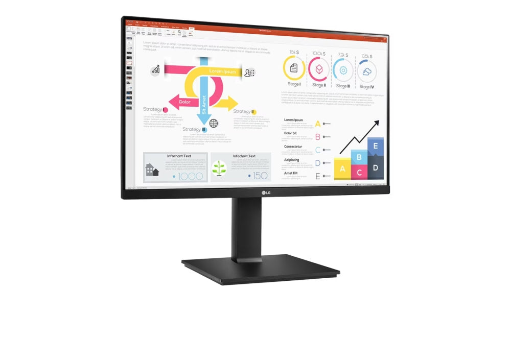 Монитор, LG 24QP750P-B, 23.8" IPS, AG, 5ms, 2500:1, QHD 2560x1440