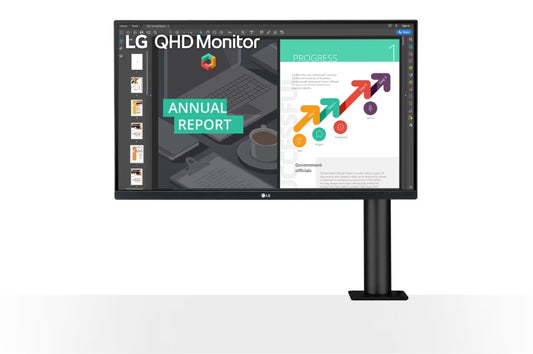 Монитор, LG 27QN880P-B, 27" Wide LED, QHD Ergo (2560x1440)