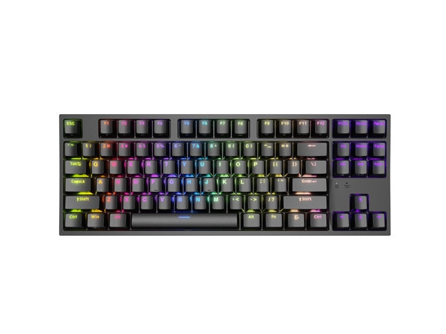 Клавиатура, Genesis Gaming Keyboard Thor 404 TKL Black RGB Backlight US Layout Brown Switch