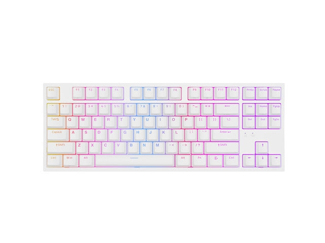 Клавиатура, Genesis Gaming Keyboard Thor 404 TKL White RGB Backlight US Layout Brown Switch