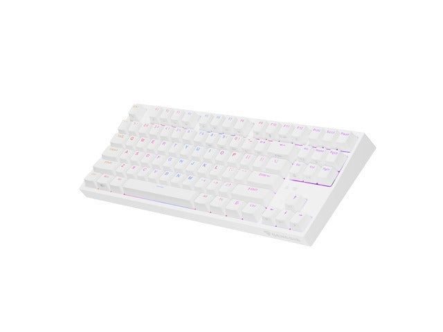 Клавиатура, Genesis Gaming Keyboard Thor 404 TKL White RGB Backlight US Layout Brown Switch