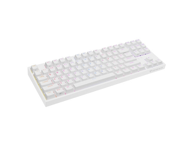 Клавиатура,Genesis Gaming Keyboard Thor 404 TKL White RGB Backlight US Layout Yellow Switch