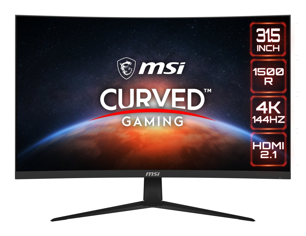 MSI G321CU, 31.5", 144Hz, UHD 3840x2160, Curve 1500R, FreeSync Premium