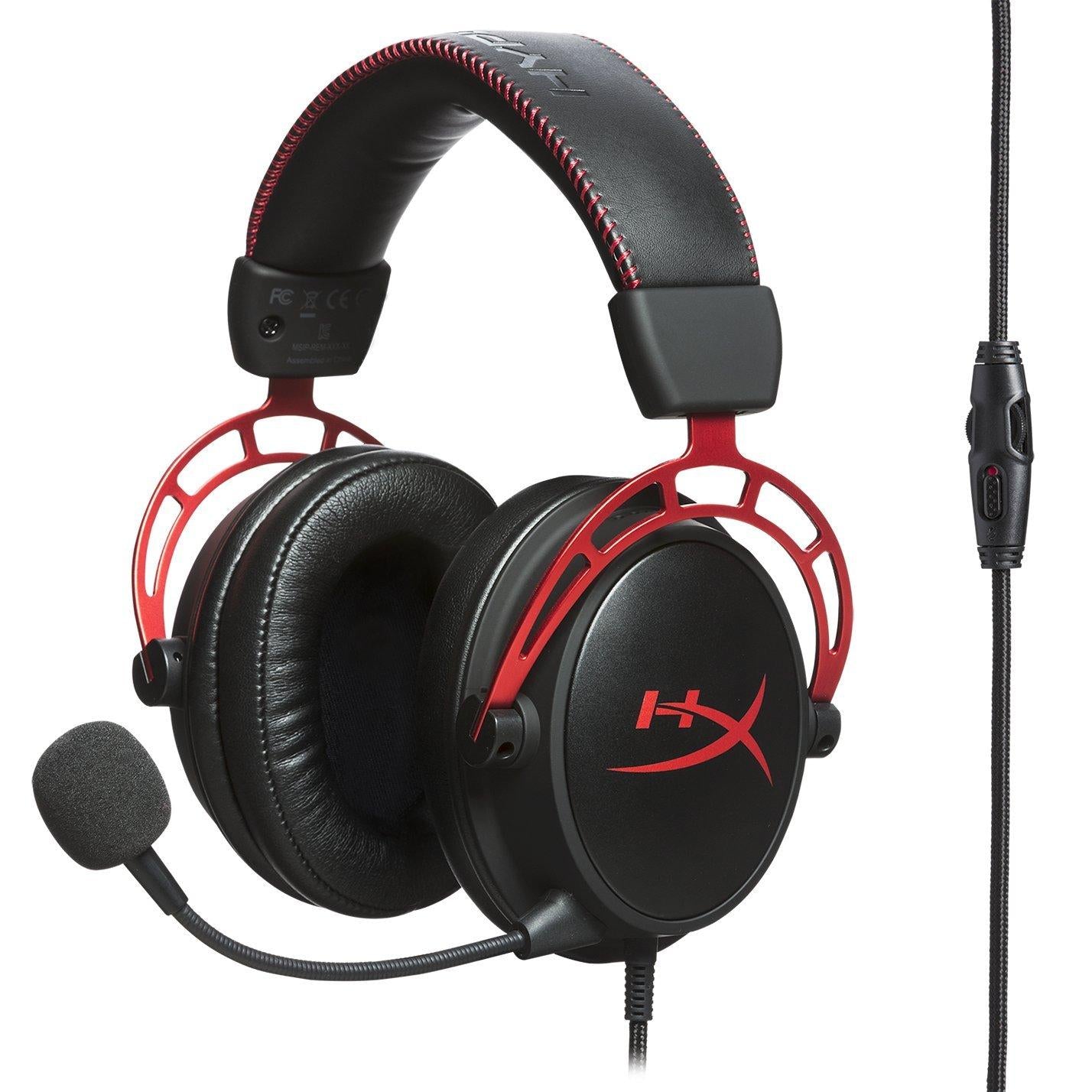 Геймърски слушалки HyperX Cloud Alpha, ЧеренЧервен - HX-HEAD-CA-RD