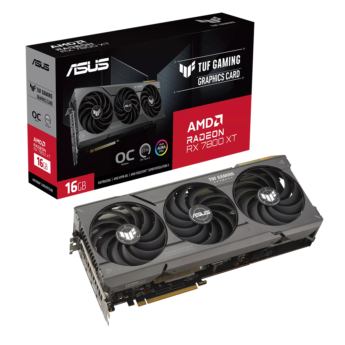 ASUS TUF GAMING AMD RADEON RX 7800 XT OC 16GB GDDR6