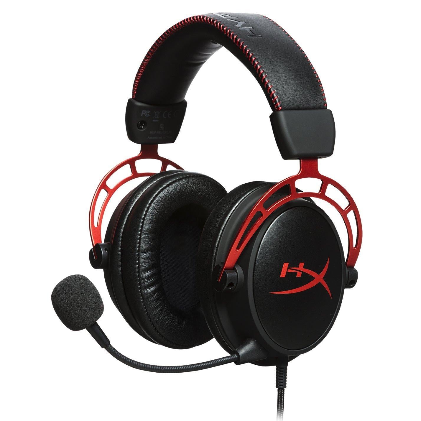 Геймърски слушалки HyperX Cloud Alpha, ЧеренЧервен - HX-HEAD-CA-RD