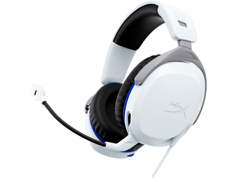 Геймърски слушалки HyperX Cloud Stinger за PS5/PS4 3.5mm жак с Микрофон, Бели - HX-HEAD-CLST-II-PS