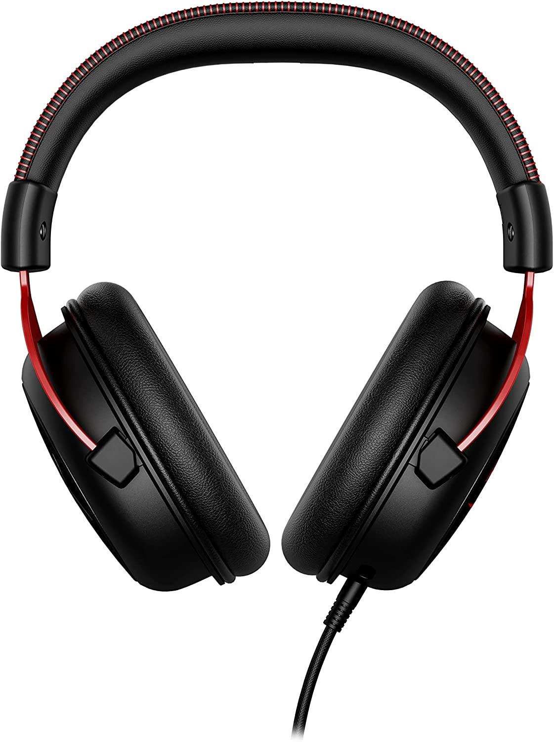 Геймърски слушалки HyperX Cloud II Red, Микрофон, ЧерноЧервено - HX-HEAD-CII-RD