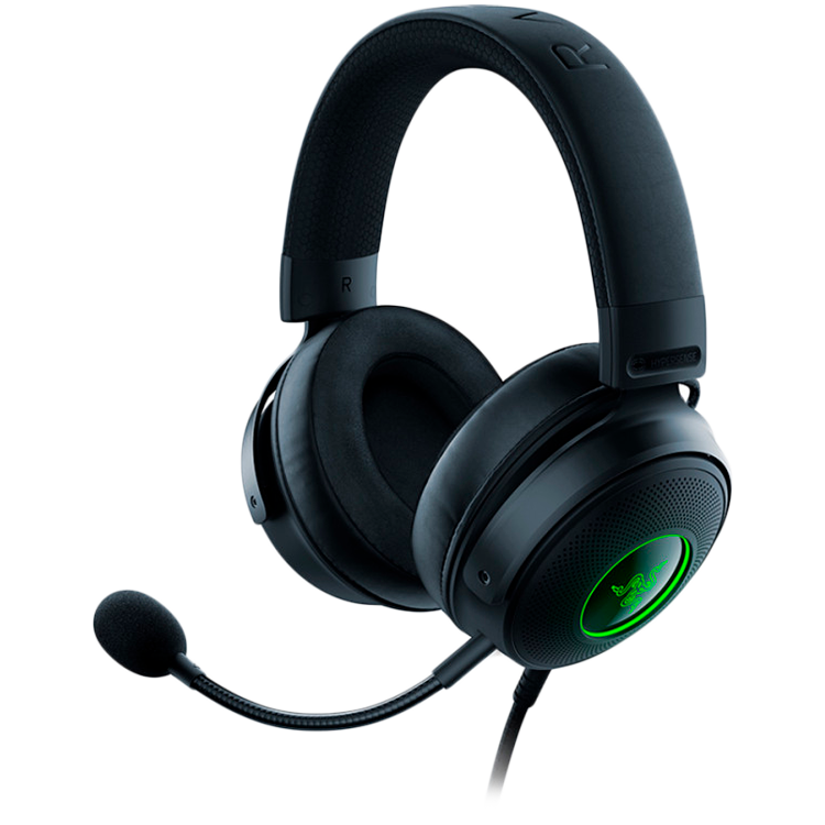 Razer Kraken V3 HyperSense, Gaming Headset, TriForce Titanium 50mm Drivers, Razer HyperSense Haptic Technology - RZ04-03770100-R3M1