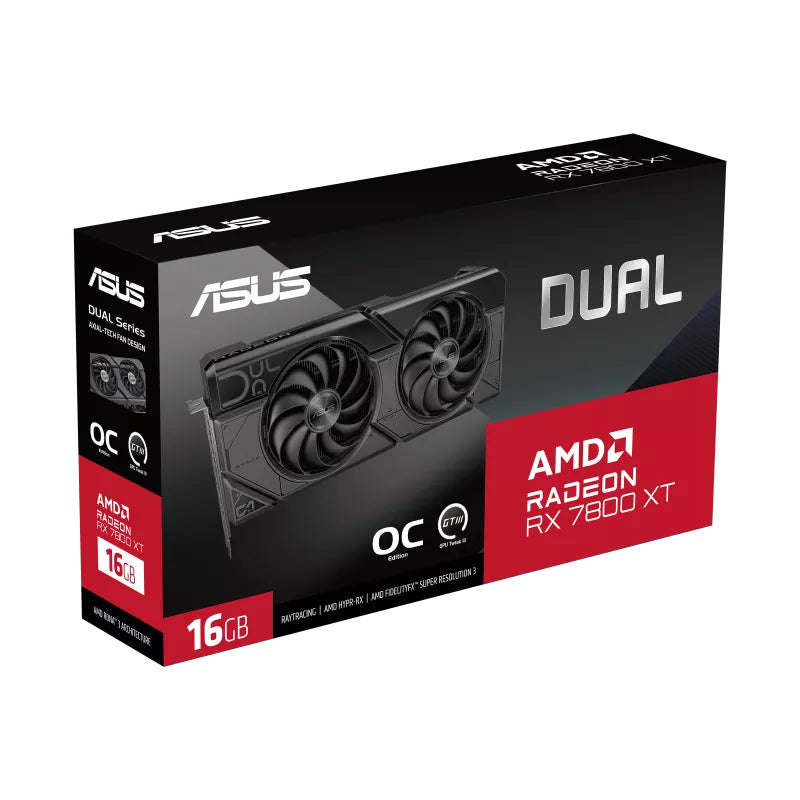 ASUS DUAL-RX7800XT-O16G 16GB GDDR6 HDMI DP