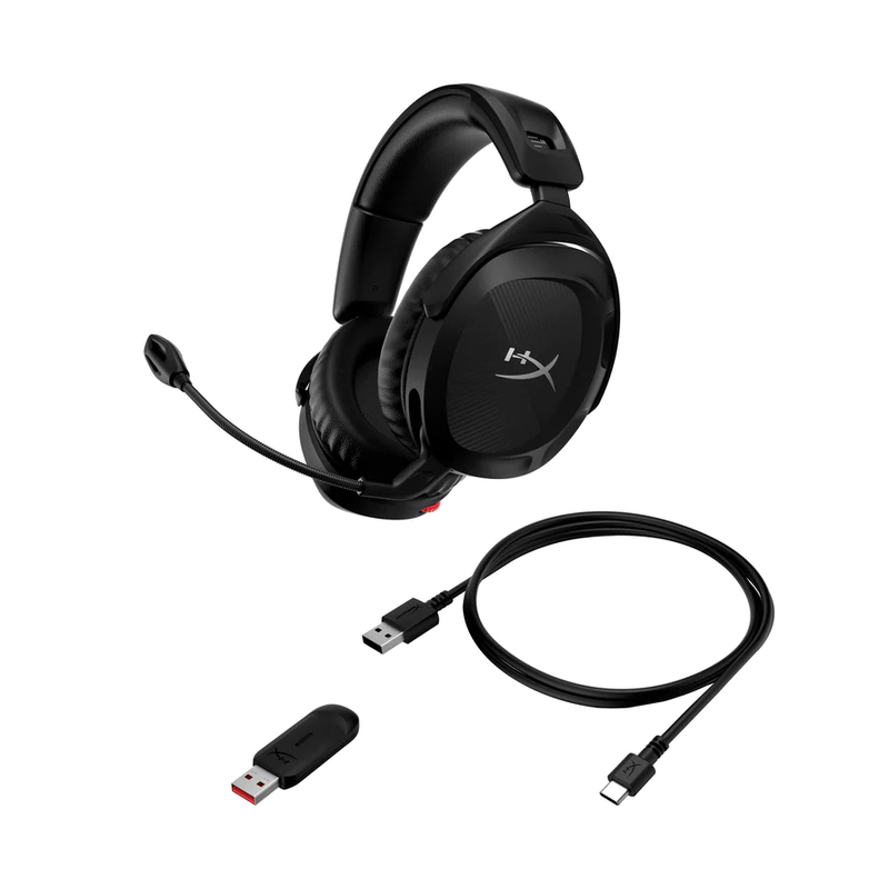 Геймърски слушалки HyperX Cloud Stinger 2 Безжични с Микрофон, Черен - HX-HEAD-CLST-2WL-BK