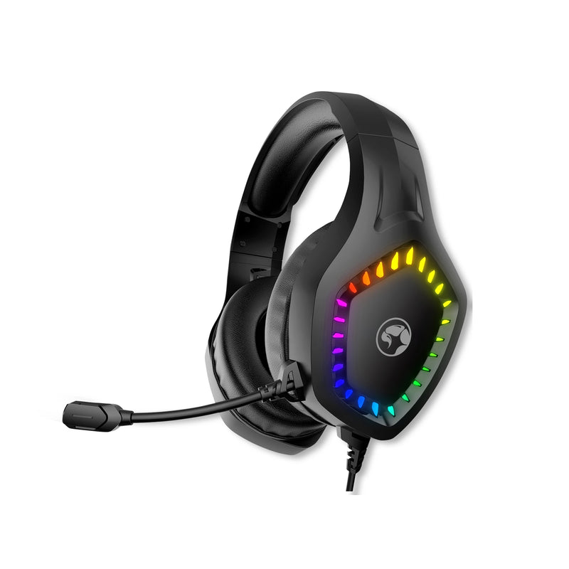 Marvo геймърски слушалки H8360 50mm, RGB - MARVO-H8360