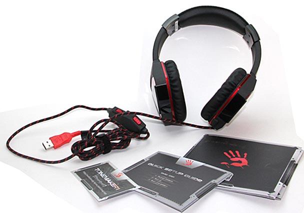 Геймърски слушалки A4TECH Bloody G501 Radar 360, Микрофон, Черно/Червено - A4-HEAD-G501