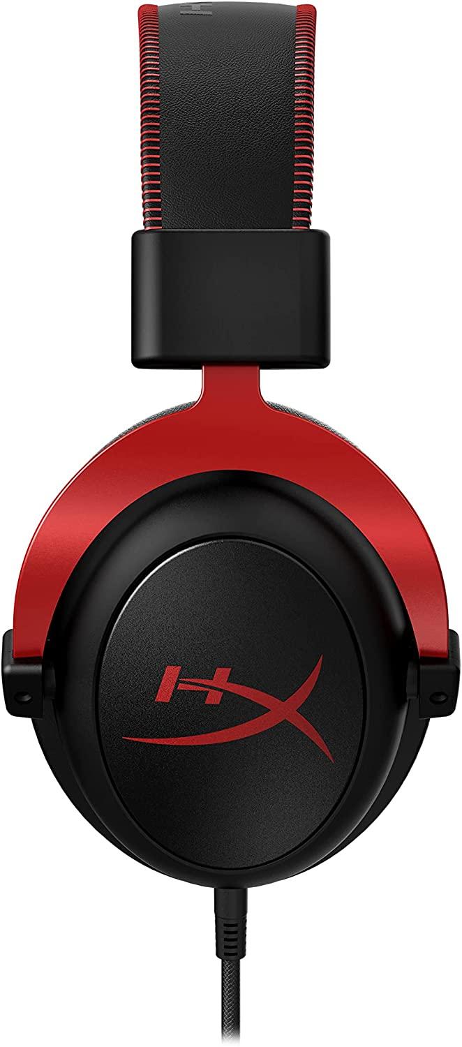 Геймърски слушалки HyperX Cloud II Red, Микрофон, ЧерноЧервено - HX-HEAD-CII-RD