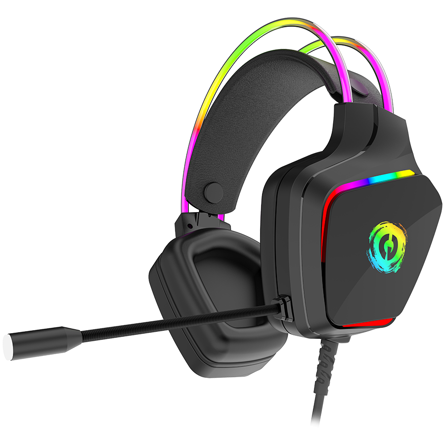 CANYON Darkless GH-9A, RGB gaming headset with Microphone, Microphone frequency response 20HZ~20KHZ - CND-SGHS9A