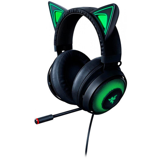 Razer Kraken Kitty Edition, Black, Gaming Headset, 50 mm Custom Tuned Drivers, Cooling Gel-Infused Cushions - RZ04-02980100-R3M1