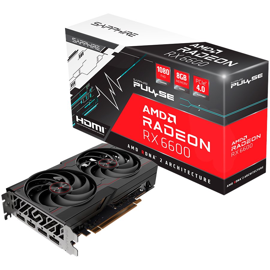 Sapphire Radeon RX6600 Gaming Pulse 8GB GDDR6