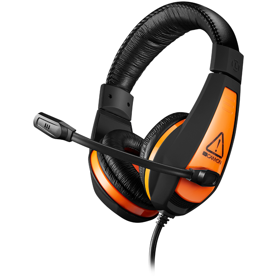 CANYON Star Raider GH-1A, Gaming headset 3.5mm jack with adjustable microphone and volume control - CND-SGHS1A