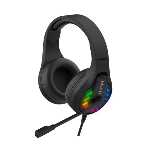 Геймърски слушалки A4TECH Bloody G230, USB, 7.1, RGB, Микрофон, Черни - A4-HEAD-G230