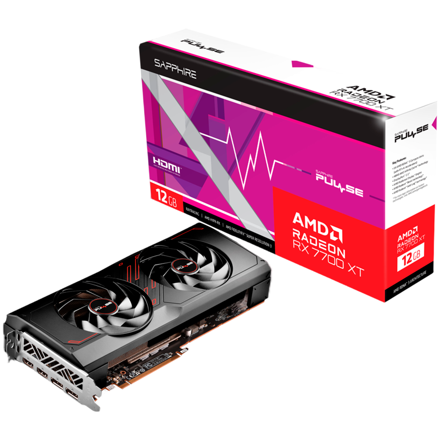 Sapphire Radeon RX7700XT Gaming Pulse 12GB GDDR6